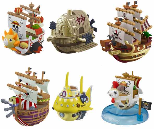 Colección de Figuras One Piece Salvat - Diferentes y especiales son los  barcos que aparecen en One Piece. ¿Reconoces los que hay en la imagen? 🤔